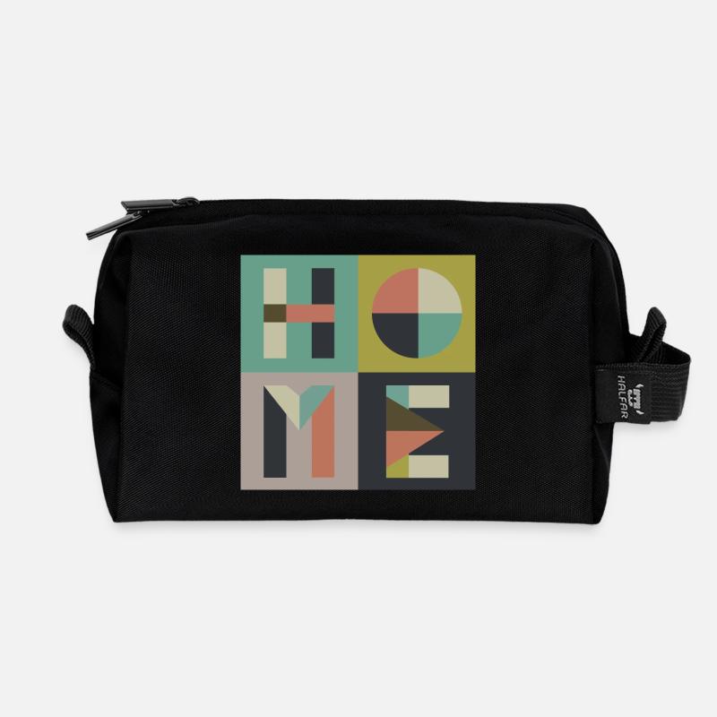 Home - Recycled Toiletry Zip Bag - black