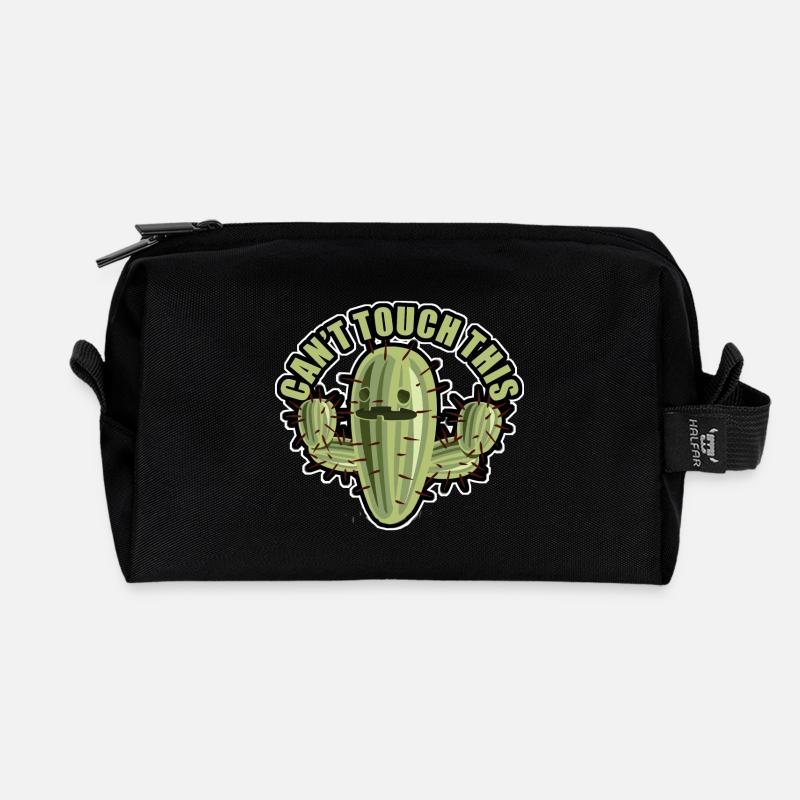 cant touch this - Recycelte Kulturtasche - Schwarz