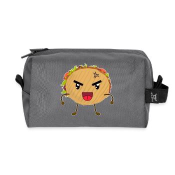 Süßer Knuffiger Döner Lustig - Recycelte Kulturtasche - Anthrazit - Vorne