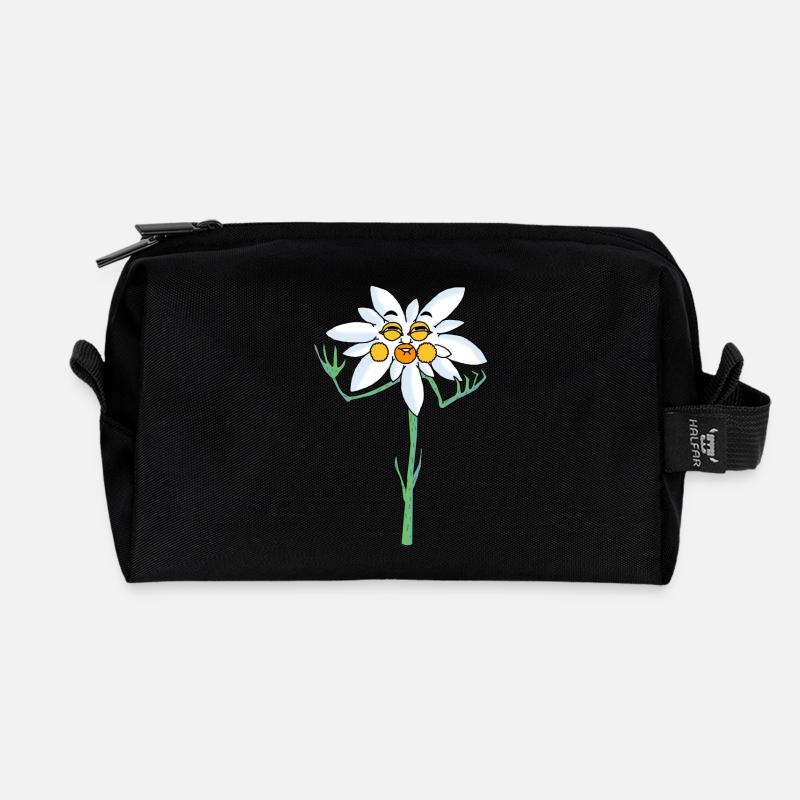 Edelweiss - Recycelte Kulturtasche - Schwarz
