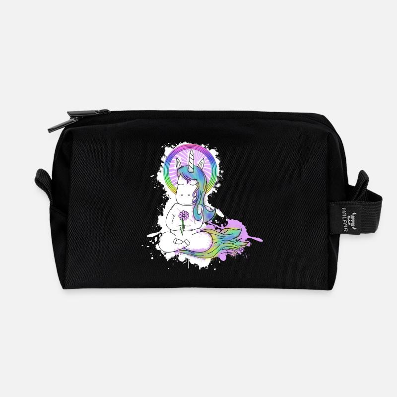 Niedliches BuddhaCorn :) - Recycelte Kulturtasche - Schwarz