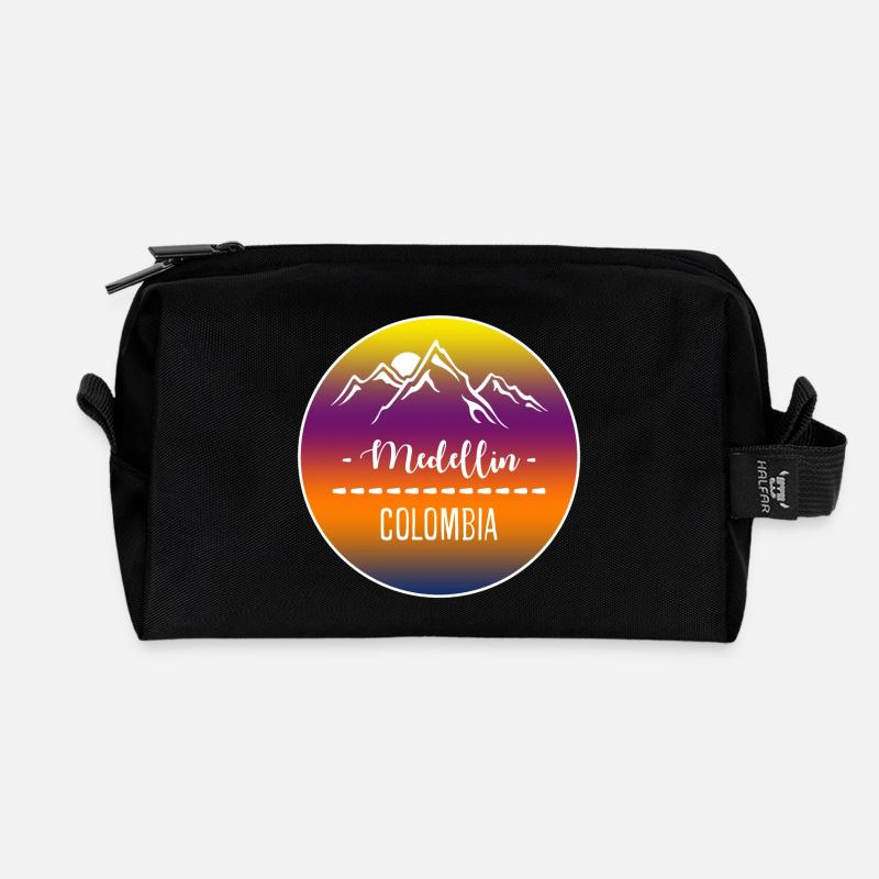 Medellin Kolumbien - Recycelte Kulturtasche - Schwarz