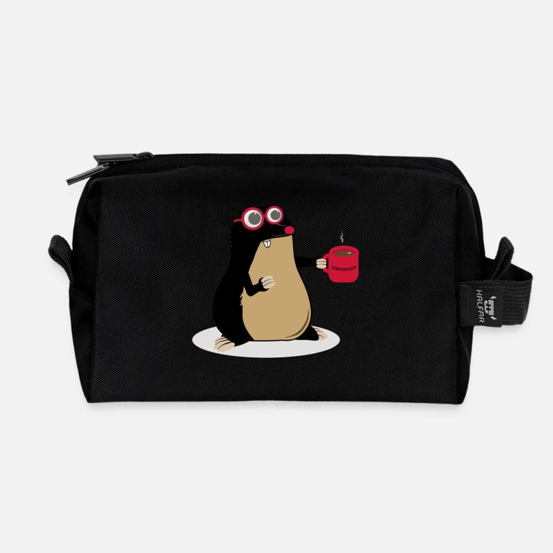 Visionary - visionary - Recycled Toiletry Zip Bag - black