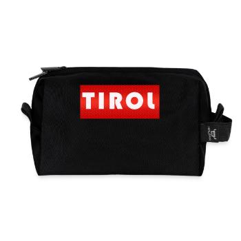 TIROL - Recycelte Kulturtasche - Schwarz - Vorne