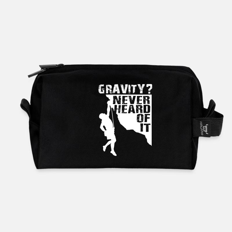 Gravity aldrig hørt Rock Klatring - Recycled toilettaske - sort