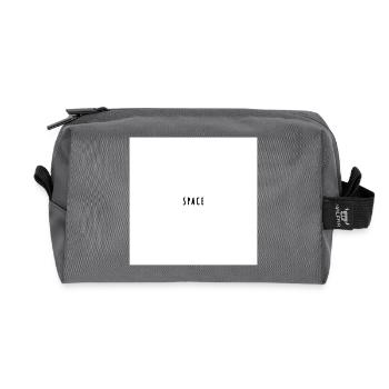 Space - Recycled Toiletry Zip Bag - anthracite - Front