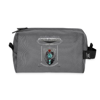 maxime peccantes - Recycled Toiletry Zip Bag - anthracite - Front