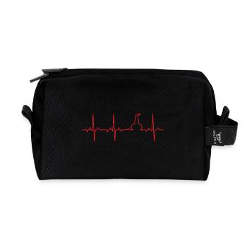 ECG Whisky Pot Still - Recycled Toiletry Zip Bag - black - Front