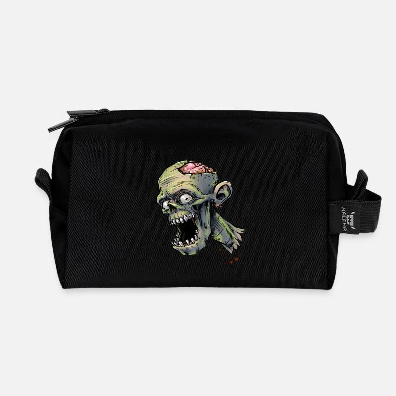 Zombie in einer Zombieapokalypse - Recycelte Kulturtasche - Schwarz