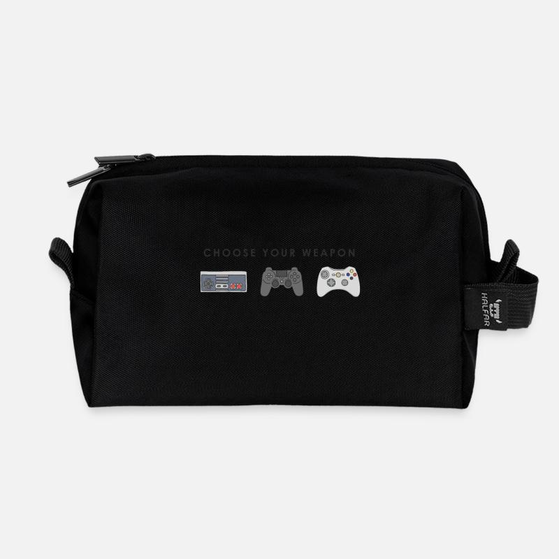 Classic Game - Recycelte Kulturtasche - Schwarz