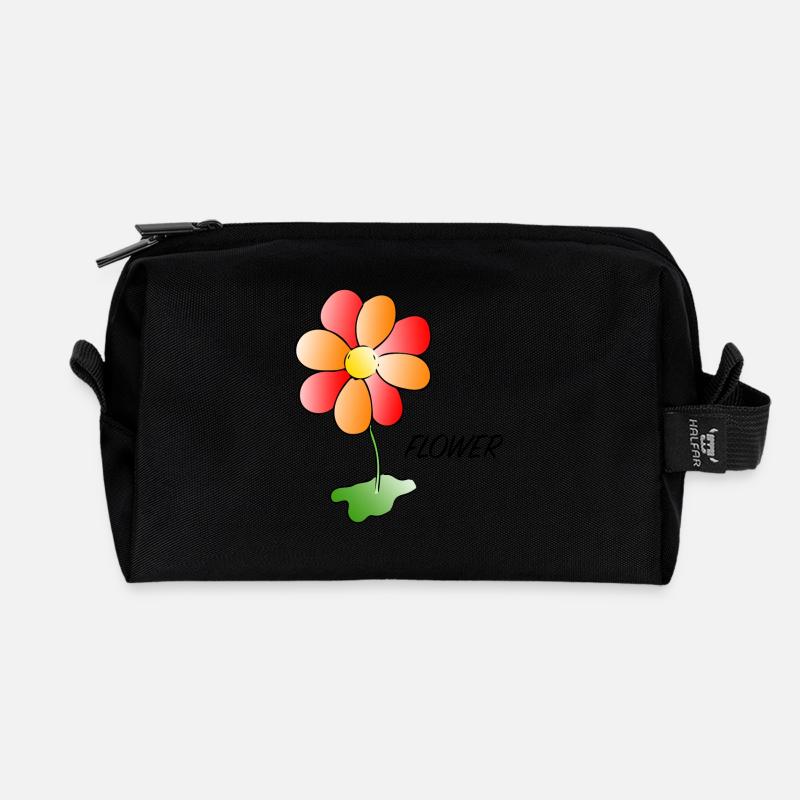 Fleur - Fleur - Trousse de toilette en tissu recyclé - noir