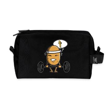 Potato does sport - Fitness - Recycled Toiletry Zip Bag - black - Front