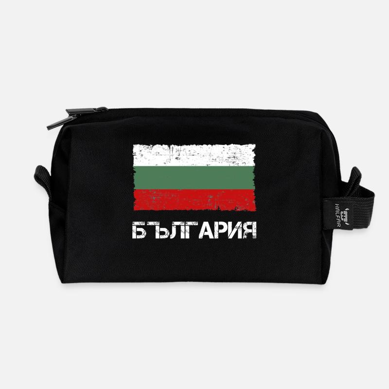 Bulgarien - Recycelte Kulturtasche - Schwarz