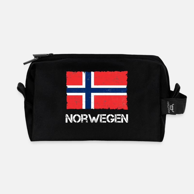Norway - Recycled Toiletry Zip Bag - black