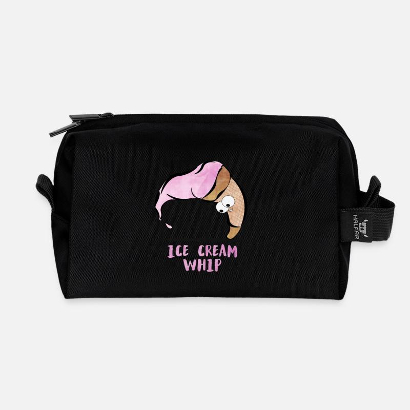 Ice Cream Whip - Recycelte Kulturtasche - Schwarz