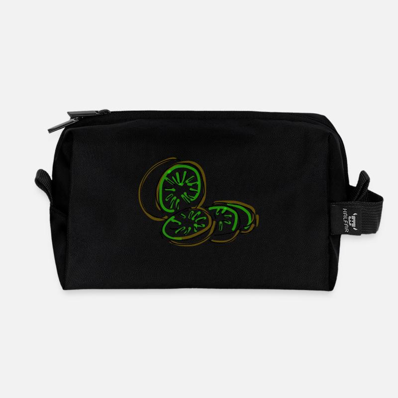 kiwi - Recycled Toiletry Zip Bag - black