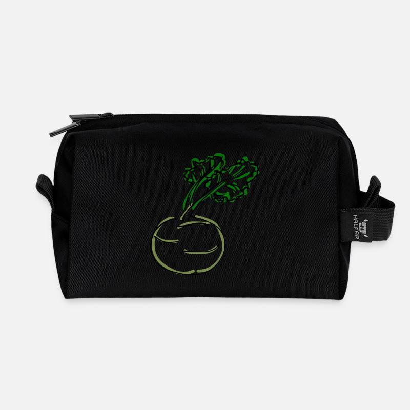 Kohlrabi - Recycelte Kulturtasche - Schwarz