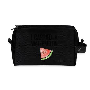 I carried a watermelon - Recycelte Kulturtasche - Schwarz - Vorne