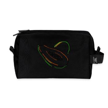 Papaya - Recycelte Kulturtasche - Schwarz - Vorne