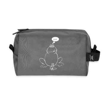 Grenouille Grenouille Prince - Trousse de toilette en tissu recyclé - anthracite - Devant