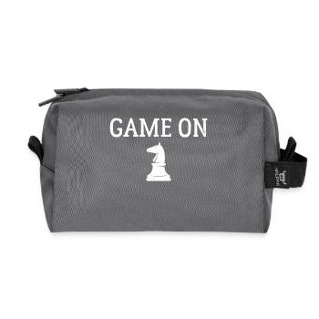 Echecs - Jeu - Jeu sur - Trousse de toilette en tissu recyclé - anthracite - Devant
