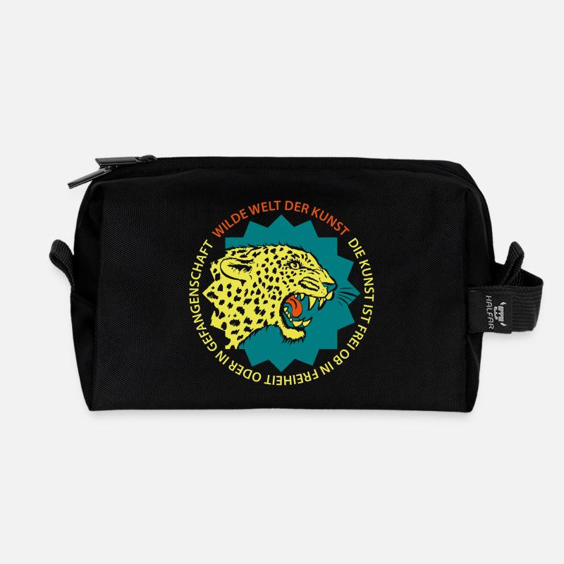 Wilde Kunst - Recycelte Kulturtasche - Schwarz