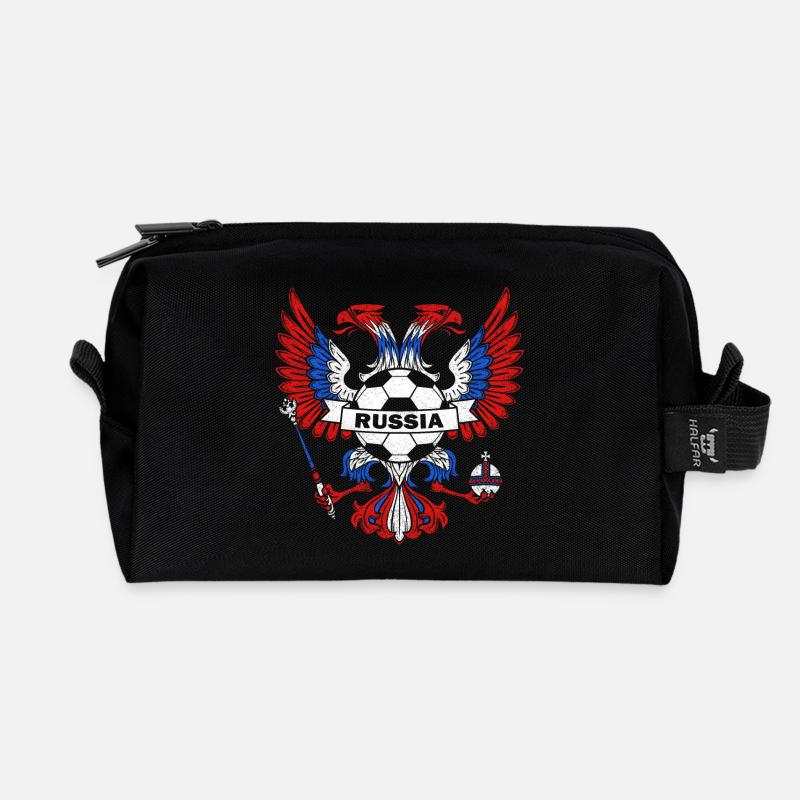 Russie - Trousse de toilette en tissu recyclé - noir