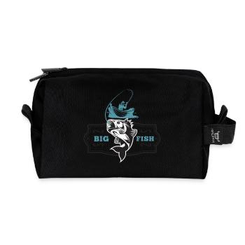 BIG FISH - Recycled Toiletry Zip Bag - black - Front