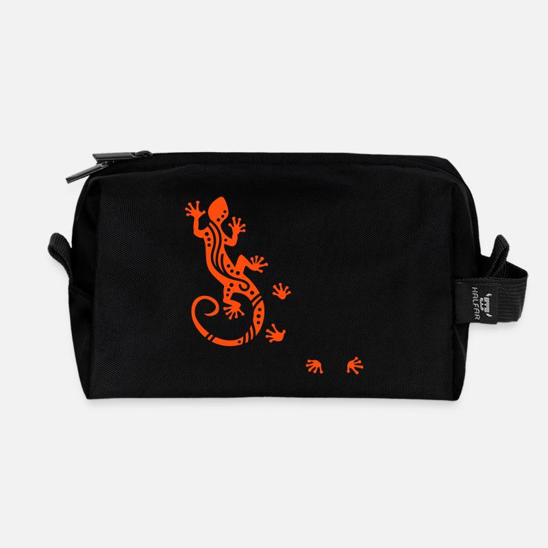 Running Gecko Ethno - Recycelte Kulturtasche - Schwarz