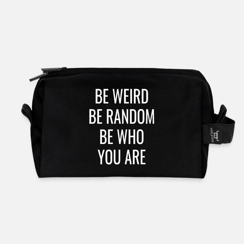 Proverbes - Trousse de toilette en tissu recyclé - noir