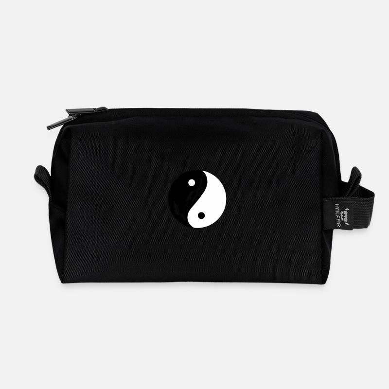 Yin und Yang Philosophie Daoismus - Recycelte Kulturtasche - Schwarz