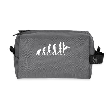 Ballett Evolution Tanzen Silhouette Shirt - Recycelte Kulturtasche - Anthrazit - Vorne