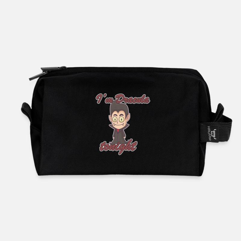 Dracula - Recycelte Kulturtasche - Schwarz