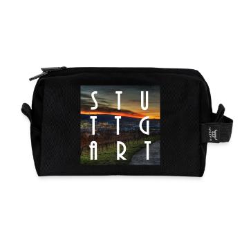 Stuttgart - Recycelte Kulturtasche - Schwarz - Vorne