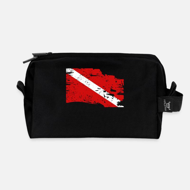 Pavillon de plongée - Trousse de toilette en tissu recyclé - noir