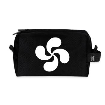 Basque cross - Recycelte Kulturtasche - Schwarz - Vorne