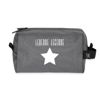 Living legend - Recycled Toiletry Zip Bag - anthracite - Front