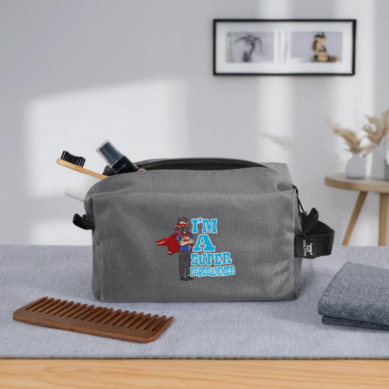 Programmer computer science gift Recycled Toiletry Zip Bag