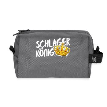 Schlager King Schlager King Krone Statement - Recycled Toiletry Zip Bag - anthracite - Front