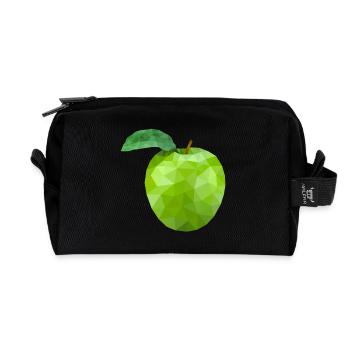 apple - Recycled Toiletry Zip Bag - black - Front