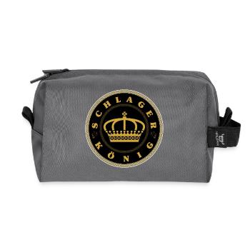 Team Schlager König Schlagerkönig Schlagerfan - Recycelte Kulturtasche - Anthrazit - Vorne