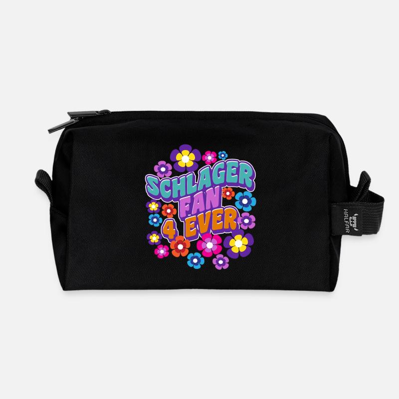 Schlagerfan Schlagermusik Fan Schlager Statement - Recycelte Kulturtasche - Schwarz