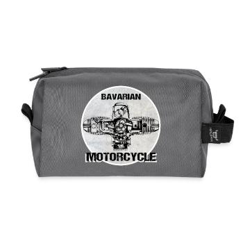 Bavarian Motorcycle Boxermotor - Recycelte Kulturtasche - Anthrazit - Vorne