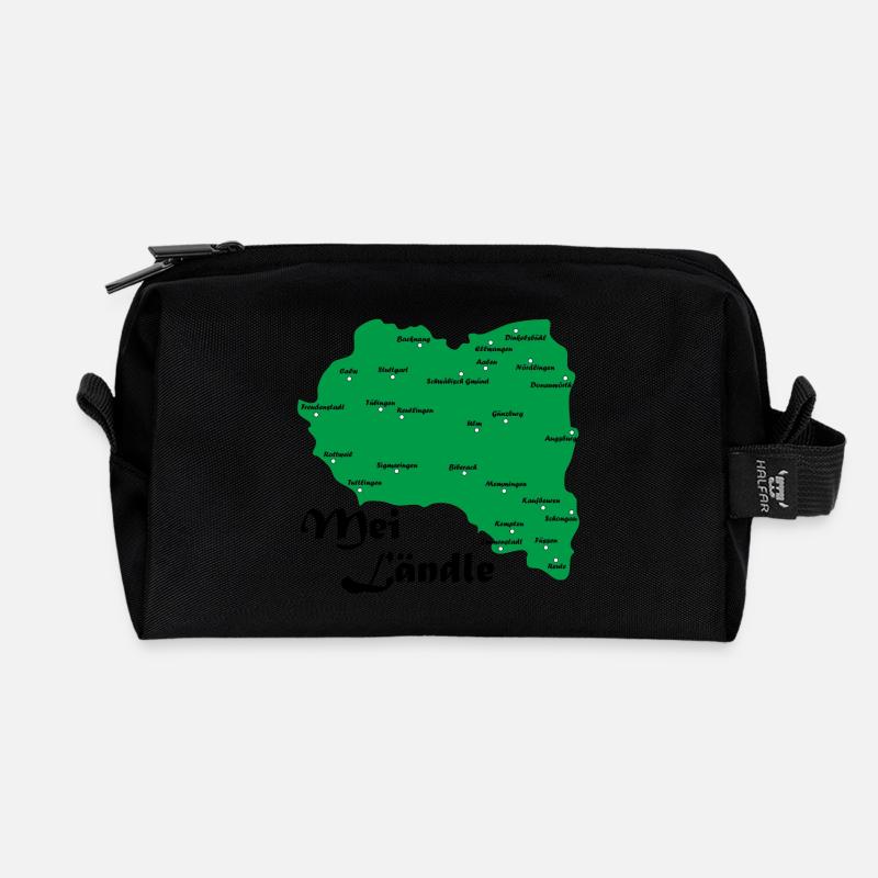 Mei Ländle 2 - Recycelte Kulturtasche - Schwarz