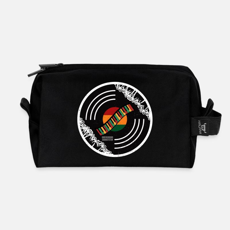 Klangkreis Regenbogen Keyboard - Recycelte Kulturtasche - Schwarz