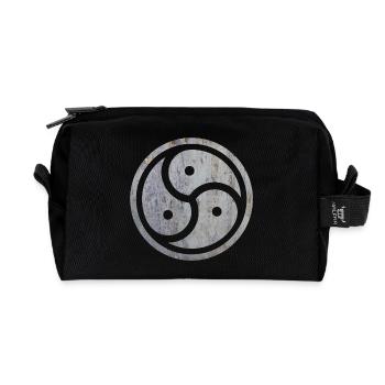 bdsm symbol fetish bondage latex dominates mistress - Recycled Toiletry Zip Bag - black - Front
