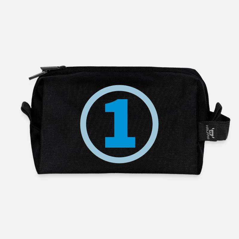 Nummer eins - Recycelte Kulturtasche - Schwarz