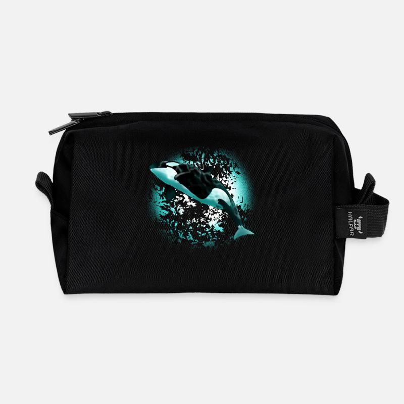 Orca - Recycelte Kulturtasche - Schwarz
