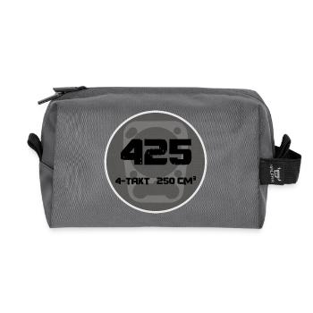 Vier Takt 250cc Badge Motiv - Recycelte Kulturtasche - Anthrazit - Vorne