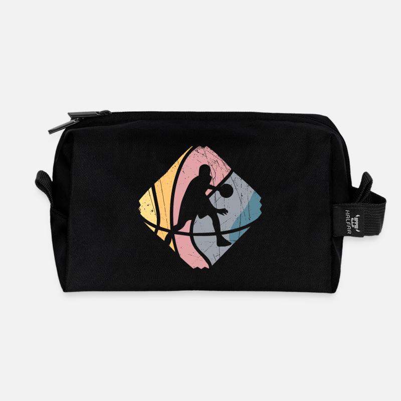 Basketballer - Basketball - Recycelte Kulturtasche - Schwarz